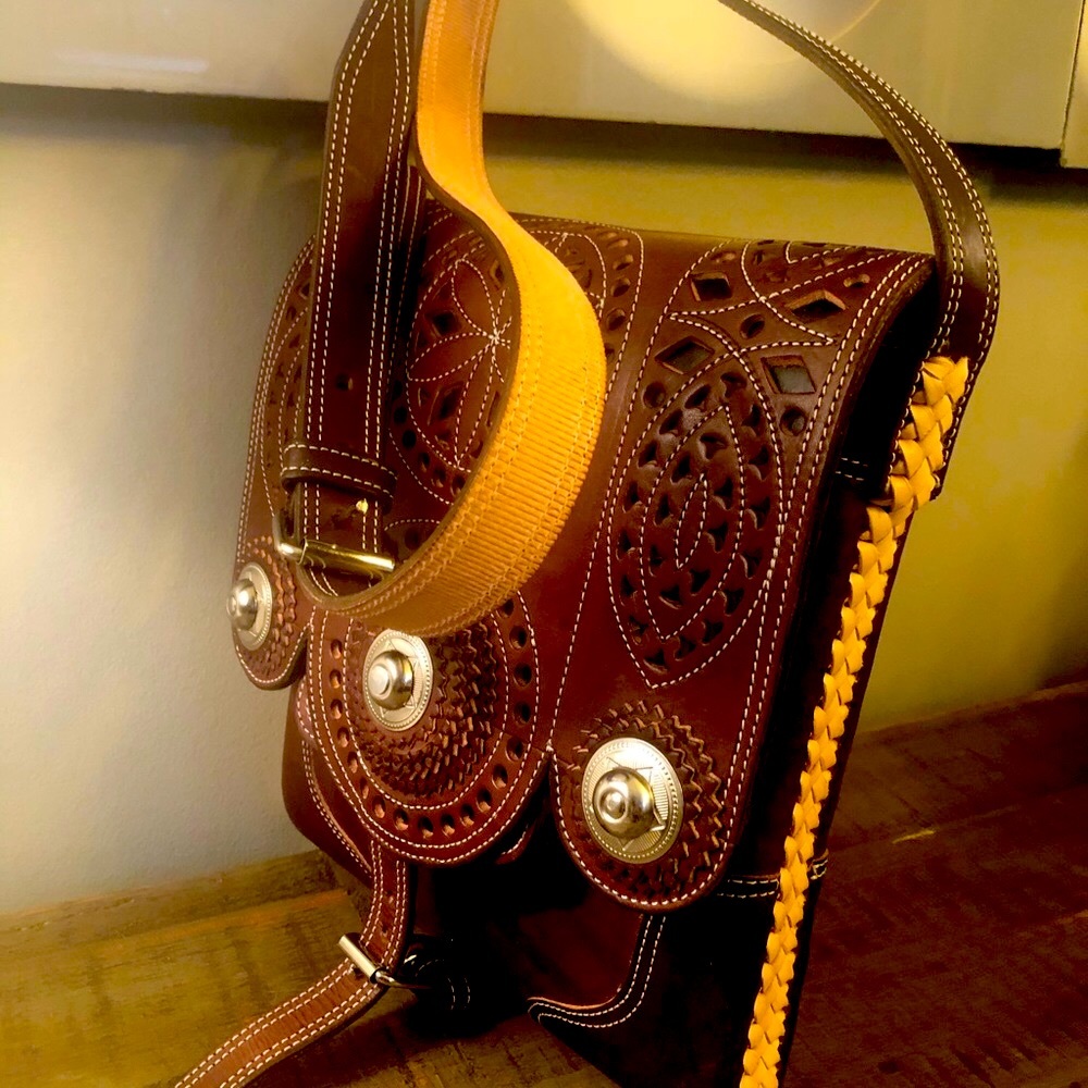 Hand crafted satchel